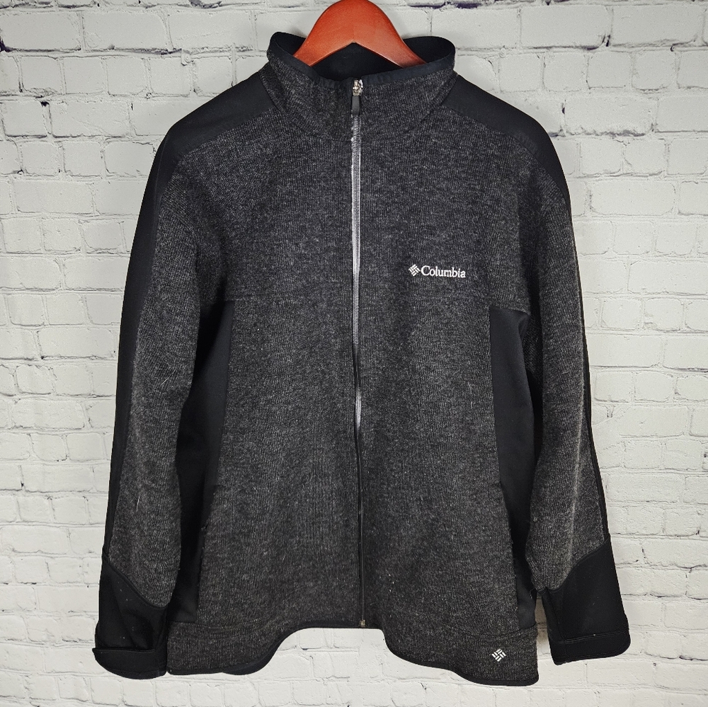 COLUMBIA | Omni-Heat thermal wool blend soft shell zip jacket